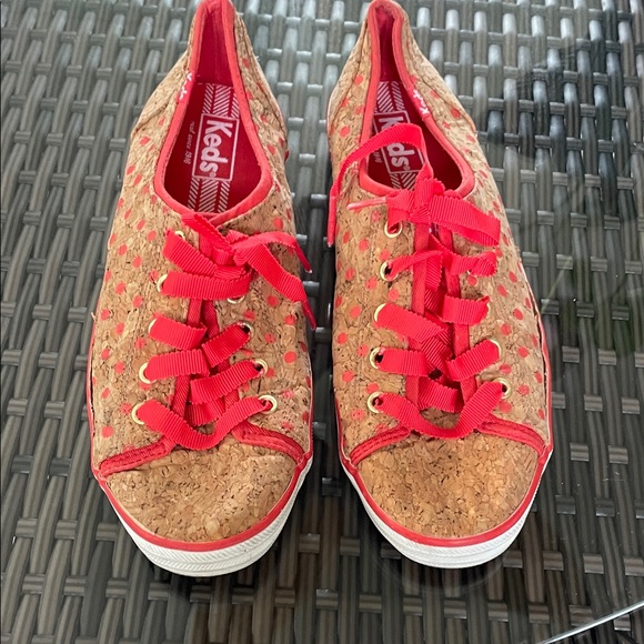 Keds Shoes - Keds Cork Sneakers with Red Accents